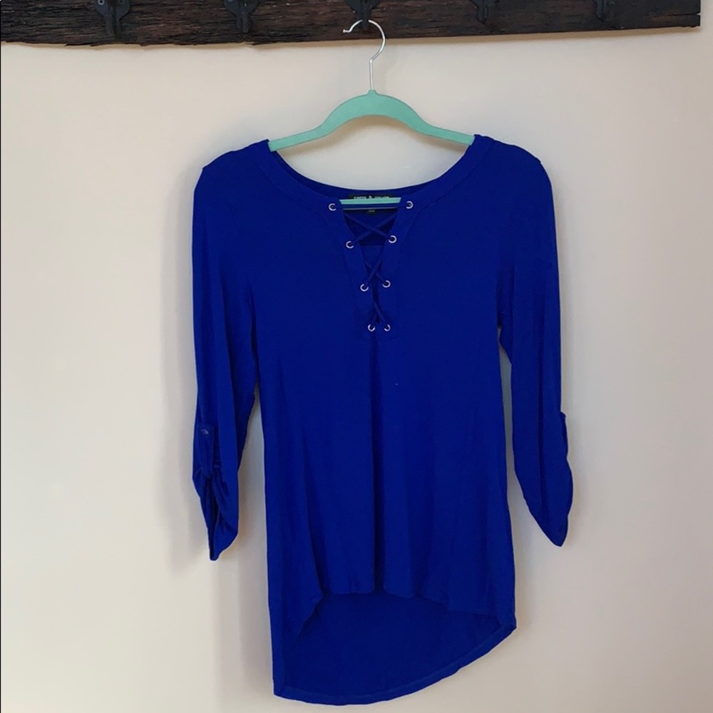 Cable & Gauge 3/4 Sleeve Top